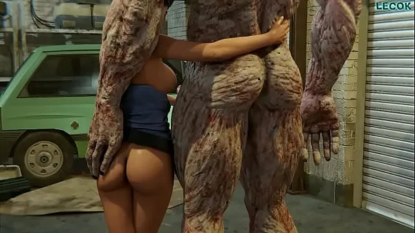 Yeni Jill Valentine is impressed with Nemesis manhood 3D Animation sıcak Klipler