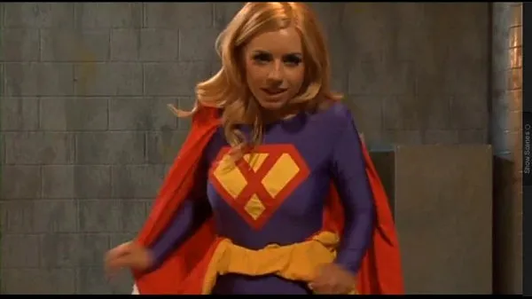 Νέα Supergirl heroine cosplay ζεστά κλιπ