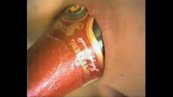 Nieuwe Champagne Bottle in Asshole of Girl warme clips
